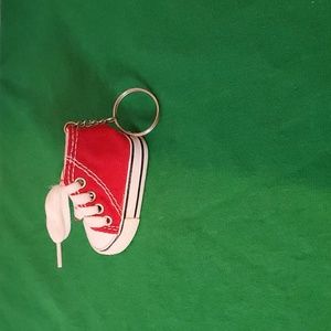 Red / White Tennis Shoe Keychain
